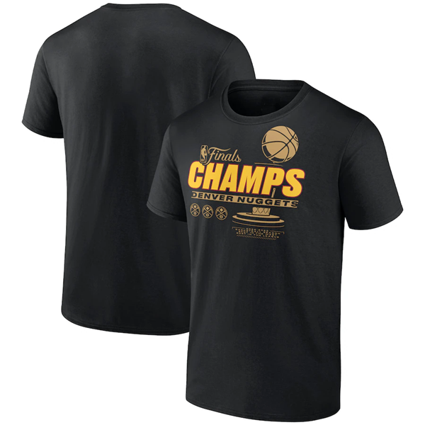 Men's Denver Nuggets Black Champions T-Shirt